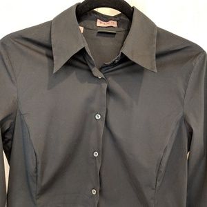 Black Thomas Pink button down slim fit stretch